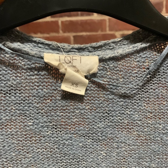 Baby Blue Loft Open Front Cardigan - Picture 4 of 4